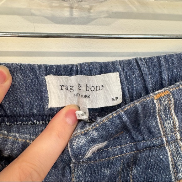 rag & bone Miramar Wide Leg Cotton Terry Pants Size S - Picture 5 of 15